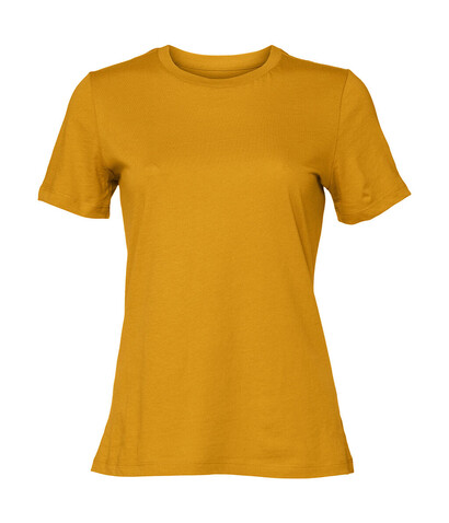 Bella Women`s Relaxed Jersey Short Sleeve Tee, Mustard, M bedrucken, Art.-Nr. 194066454