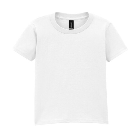 Gildan Heavy Cotton Toddler T-Shirt, White, 2T (86/92/S) bedrucken, Art.-Nr. 197090001