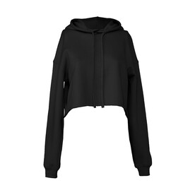 Bella Women`s Cropped Fleece Hoodie, Black, L bedrucken, Art.-Nr. 202061015 Bella Women`s Cropped Fleece Hoodie, Black, L bedrucken, Art.-Nr. 202061015