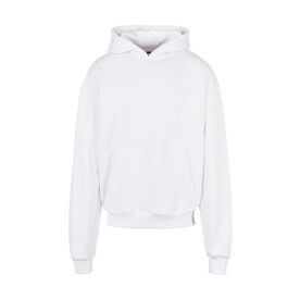 Build Your Brand Ultra Heavy Cotton Box Hoody, White, XS bedrucken, Art.-Nr. 203390000