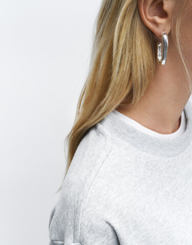 True Blanks Womens Regular Sweatshirt, Off White, XS bedrucken, Art.-Nr. 203410012