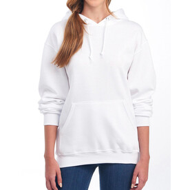 Jerzees NuBlend Hooded Sweatshirt, White, S bedrucken, Art.-Nr. 206370002