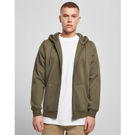 Build Your Brand Heavy Zip Hoody, Black, S bedrucken, Art.-Nr. 206391011