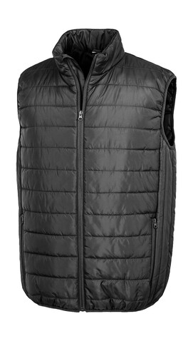 Result Recycled Promo Padded Bodywarmer, Black, XS bedrucken, Art.-Nr. 207331012