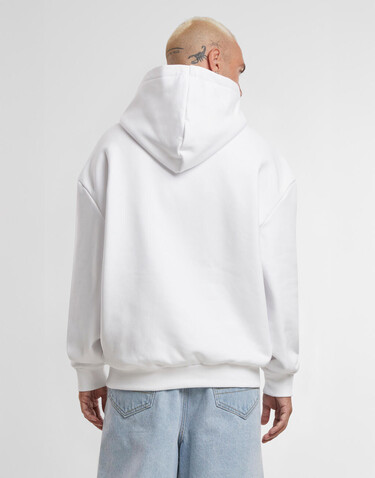 Build Your Brand Ultra Heavy Oversized Hoody, White, XS bedrucken, Art.-Nr. 207390000