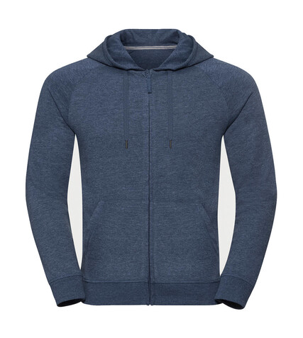 Russell Europe Men`s HD Zipped Hood Sweat, Bright Navy Marl, S bedrucken, Art.-Nr. 208002043