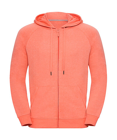 Russell Europe Men`s HD Zipped Hood Sweat, Coral Marl, XL bedrucken, Art.-Nr. 208004156