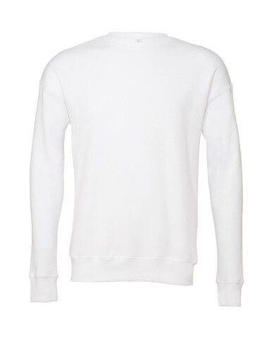 Bella Unisex Drop Shoulder Fleece, White, 2XL bedrucken, Art.-Nr. 208060007