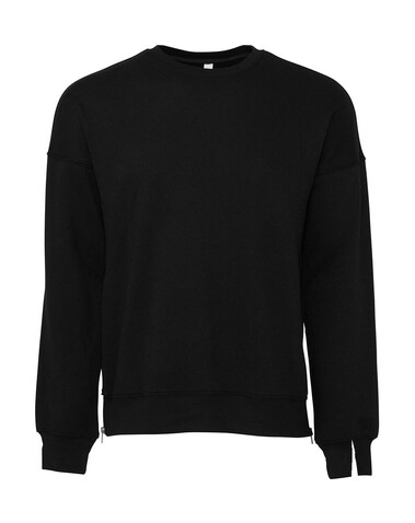 Bella Unisex Drop Shoulder Fleece, DTG Black, M bedrucken, Art.-Nr. 208061174