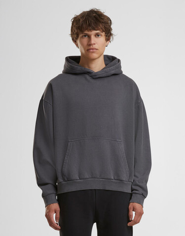 Build Your Brand Vintage Heavy Hoody, Black, 2XL bedrucken, Art.-Nr. 208391015