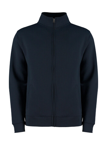 Kustom Kit Regular Fit Zipped Sweatshirt, Navy, 2XL bedrucken, Art.-Nr. 209112007