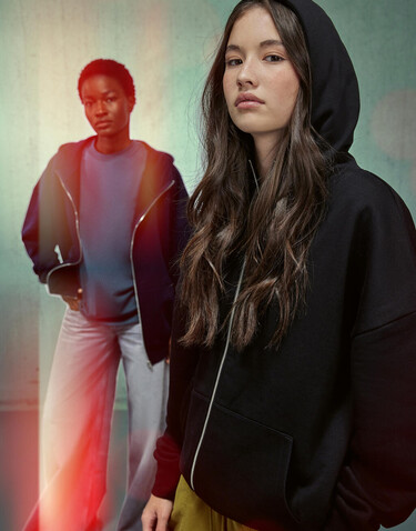B & C Influence Zip Hood, Black, XL bedrucken, Art.-Nr. 209421015 B & C Influence Zip Hood, Black, XL bedrucken, Art.-Nr. 209421015