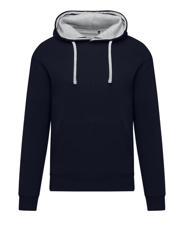 SG Originals Contrast Hooded Sweat Men, Dark Black/Light Oxford, M bedrucken, Art.-Nr. 209521542