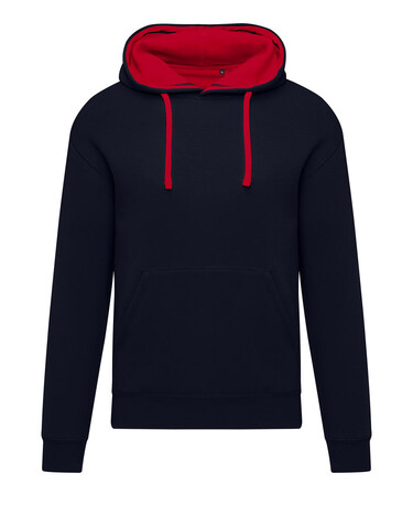 SG Originals Contrast Hooded Sweat Men, Dark Black/Red, 3XL bedrucken, Art.-Nr. 209521566
