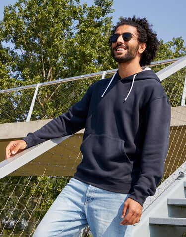 SG Originals Contrast Hooded Sweat Men, Light Oxford/Navy, 3XL bedrucken, Art.-Nr. 209527696