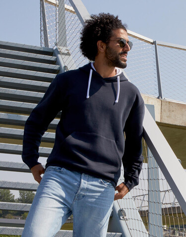 SG Originals Contrast Hooded Sweat Men, Dark Black/Grey, S bedrucken, Art.-Nr. 209521521