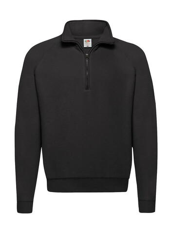 Fruit of the Loom Classic Zip Neck Sweat, Black, S bedrucken, Art.-Nr. 210011013 Fruit of the Loom Classic Zip Neck Sweat, Black, S bedrucken, Art.-Nr. 210011013
