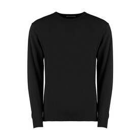 Kustom Kit Regular Fit Arundel Crew Neck Sweater, Black, XS bedrucken, Art.-Nr. 210111012