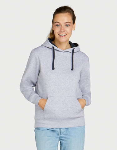 SG Originals Contrast Hooded Sweat Women, Dark Black/Light Oxford, M bedrucken, Art.-Nr. 210521544 SG Originals Contrast Hooded Sweat Women, Dark Black/Light Oxford, M bedrucken, Art.-Nr. 210521544