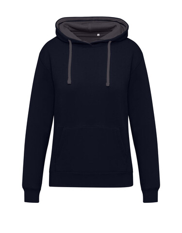 SG Originals Contrast Hooded Sweat Women, Dark Black/Grey, 3XL bedrucken, Art.-Nr. 210521528