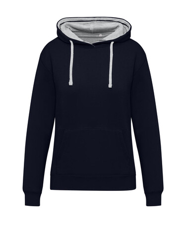 SG Originals Contrast Hooded Sweat Women, Dark Black/Light Oxford, 3XL bedrucken, Art.-Nr. 210521548 SG Originals Contrast Hooded Sweat Women, Dark Black/Light Oxford, 3XL bedrucken, Art.-Nr. 210521548