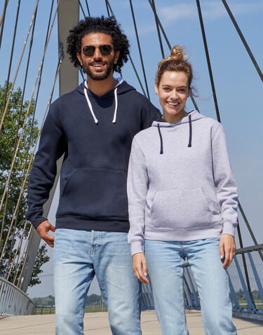 SG Originals Contrast Hooded Sweat Women, Dark Black/Grey, XS bedrucken, Art.-Nr. 210521522