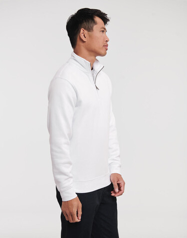 Russell Europe Authentic 1/4 Zip Sweat, French Navy, 2XL bedrucken, Art.-Nr. 211002017