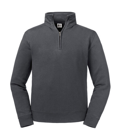 Russell Europe Authentic 1/4 Zip Sweat, Black, XS bedrucken, Art.-Nr. 211001012