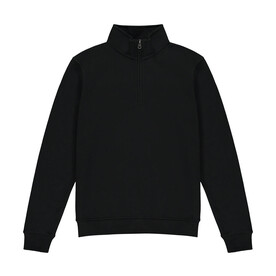 Kustom Kit Regular Fit 1/4 Zip Sweatshirt, Black, XS bedrucken, Art.-Nr. 211111012