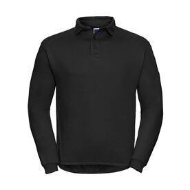 Russell Europe Heavy Duty Collar Sweatshirt, Black, XS bedrucken, Art.-Nr. 212001012 Russell Europe Heavy Duty Collar Sweatshirt, Black, XS bedrucken, Art.-Nr. 212001012