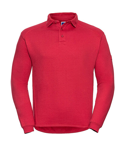 Russell Europe Heavy Duty Collar Sweatshirt, Classic Red, M bedrucken, Art.-Nr. 212004014