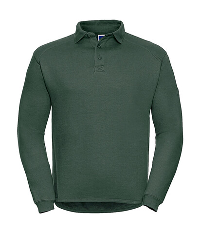 Russell Europe Heavy Duty Collar Sweatshirt, Bottle Green, L bedrucken, Art.-Nr. 212005405