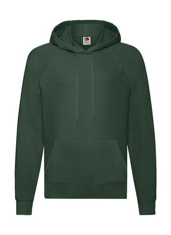Fruit of the Loom Lightweight Hooded Sweat, Bottle Green, L bedrucken, Art.-Nr. 212015405
