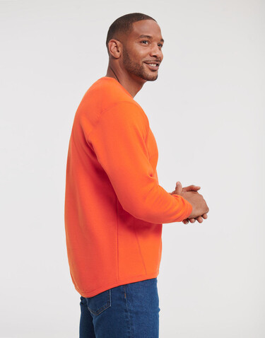 Russell Europe Workwear Set-In Sweatshirt, Bottle Green, S bedrucken, Art.-Nr. 213005403