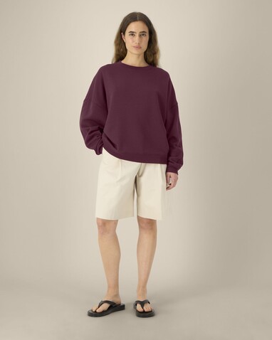 Stella Lianna - Das Damen-Rundhals-Sweatshirt aus Baumwolle-TENCEL™ Modal - Deep Plum - XL bedrucken, Art.-Nr. STSW262C1511X