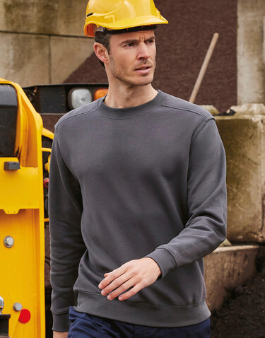 B &amp; C Hero Pro Workwear Sweater, Navy, L bedrucken, Art.-Nr. 213422005