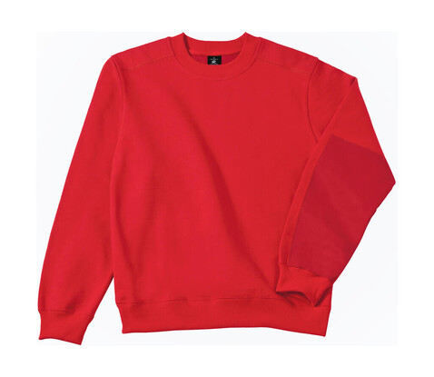 B &amp; C Hero Pro Workwear Sweater, Red, M bedrucken, Art.-Nr. 213424004