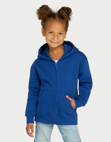 SG Originals Hooded Full Zip Kids, Navy, 116 (5-6/M) bedrucken, Art.-Nr. 214522004