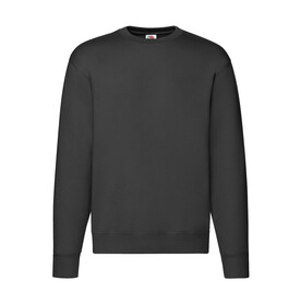 Fruit of the Loom Premium Set In Sweat, Black, S bedrucken, Art.-Nr. 215011013