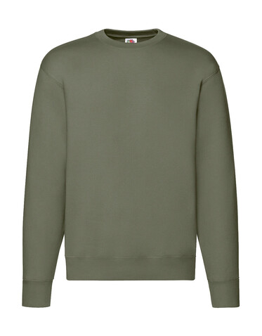 Fruit of the Loom Premium Set In Sweat, Classic Olive, 2XL bedrucken, Art.-Nr. 215015337