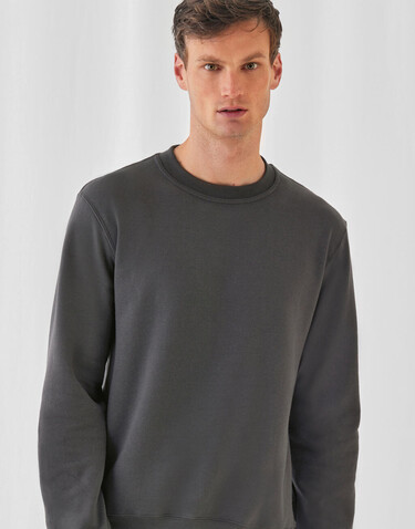 B &amp; C ID.002 Cotton Rich Sweatshirt, White, XL bedrucken, Art.-Nr. 215420006