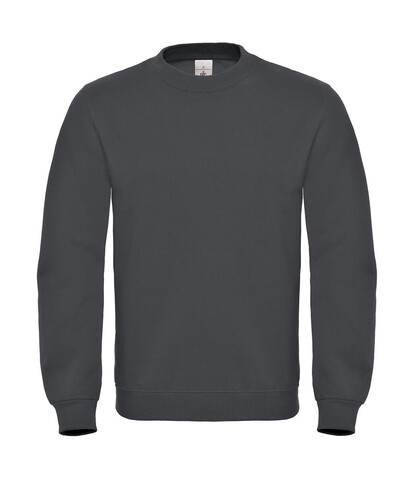 B &amp; C ID.002 Cotton Rich Sweatshirt, Anthracite, S bedrucken, Art.-Nr. 215421403