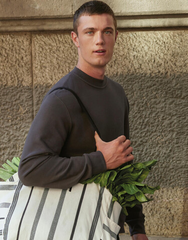 B &amp; C ID.002 Cotton Rich Sweatshirt, Anthracite, L bedrucken, Art.-Nr. 215421405