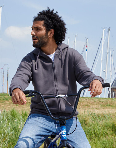 SG Originals Hooded Full Zip Men, Light Oxford, S bedrucken, Art.-Nr. 215527191