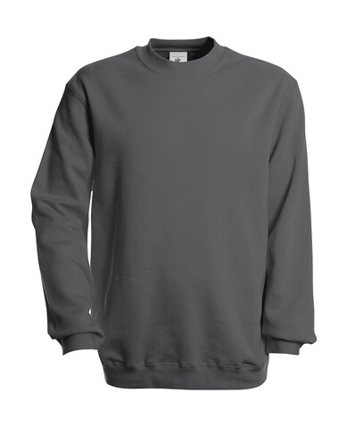 B &amp; C Set In Sweatshirt, Steel Grey, S bedrucken, Art.-Nr. 216421113
