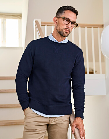 Tee Jays Ribbed Interlock Crew Neck, Dark Grey, 2XL bedrucken, Art.-Nr. 217541287