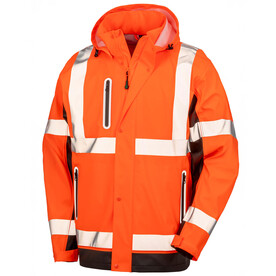 Result Heavy Duty Prism Pu Safe/Dry Jacket, Fluorescent Orange/Black, S bedrucken, Art.-Nr. 218334782