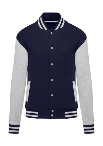 SG Originals Varsity Jacket Kids, Navy/Light Oxford, 140 (9-10/XL) bedrucken, Art.-Nr. 218522666