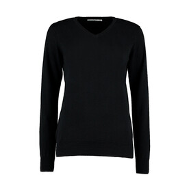 Kustom Kit Women`s Classic Fit Arundel Sweater, Black, 2XS bedrucken, Art.-Nr. 219111011