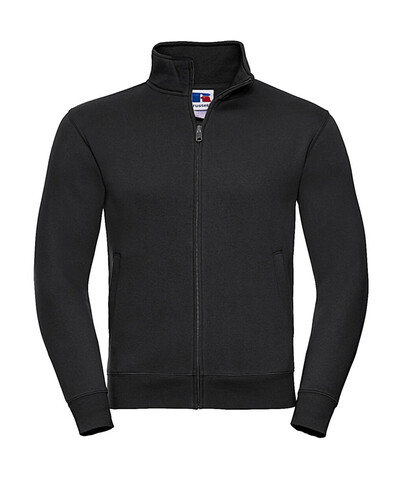 Russell Europe Men`s Authentic Sweat Jacket, Black, L bedrucken, Art.-Nr. 220001015